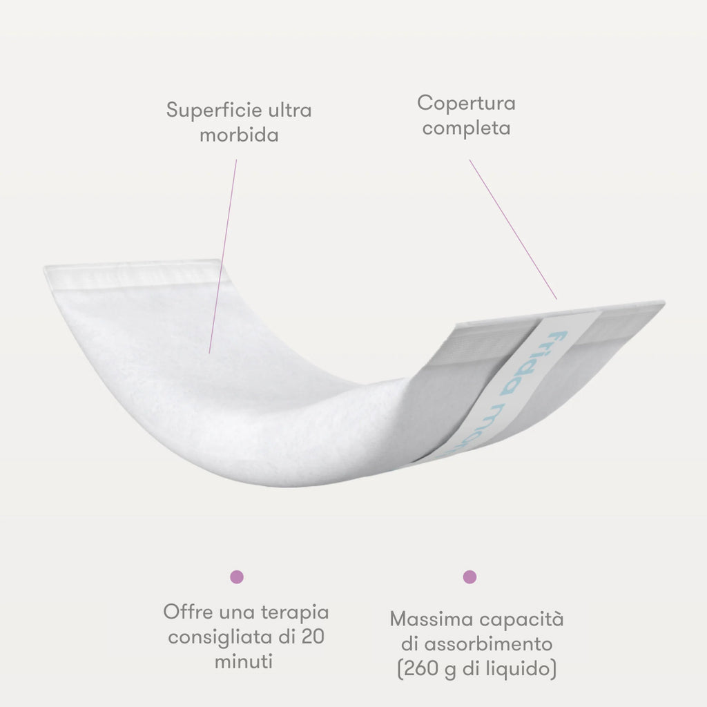 Frida Mom - Maxi Assorbenti Post Parto Rinfrescanti 2in1 Instant Ice | Sollievo Immediato