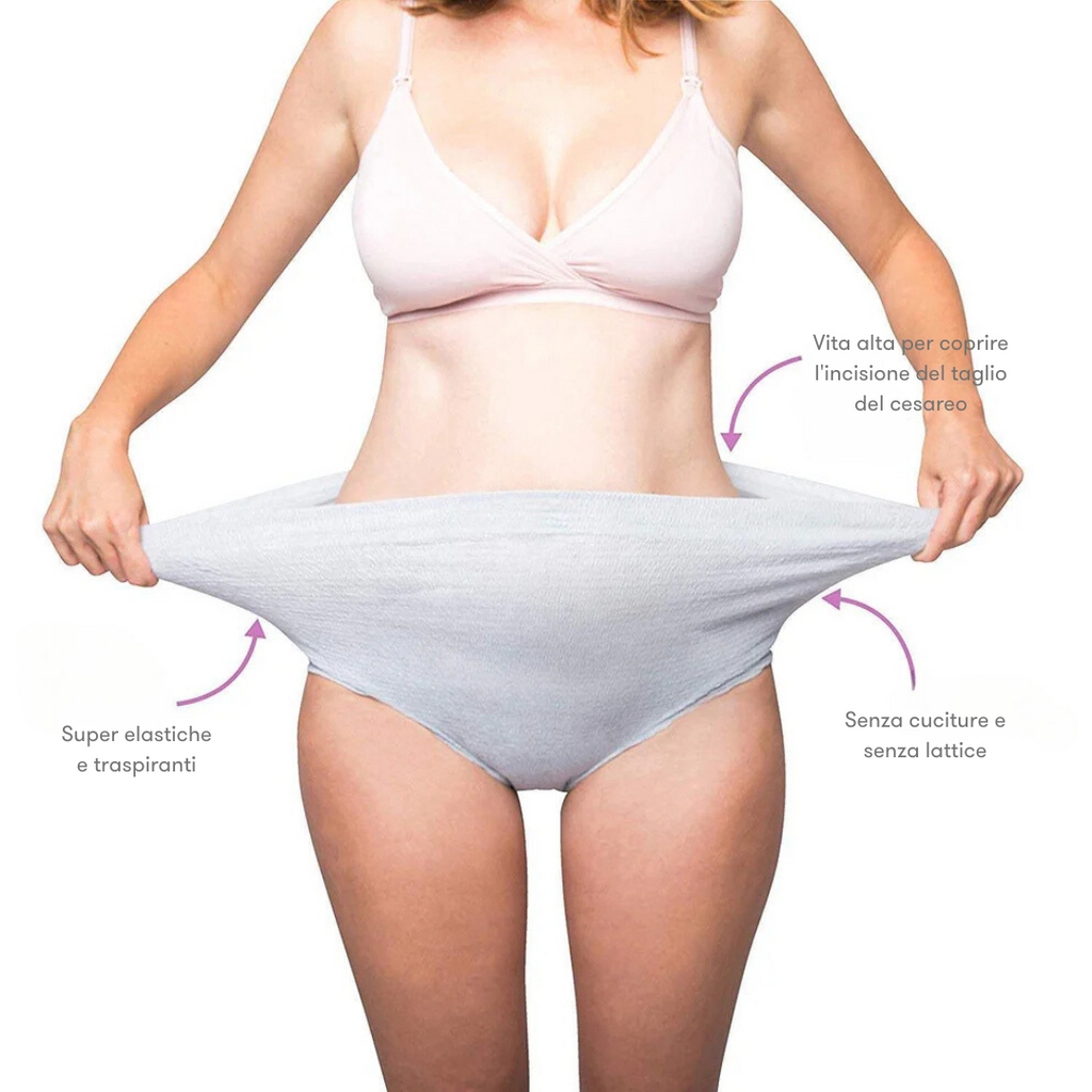 Frida Mom - Intimo Monouso Post Parto a Vita Alta | Comfort per Cesareo