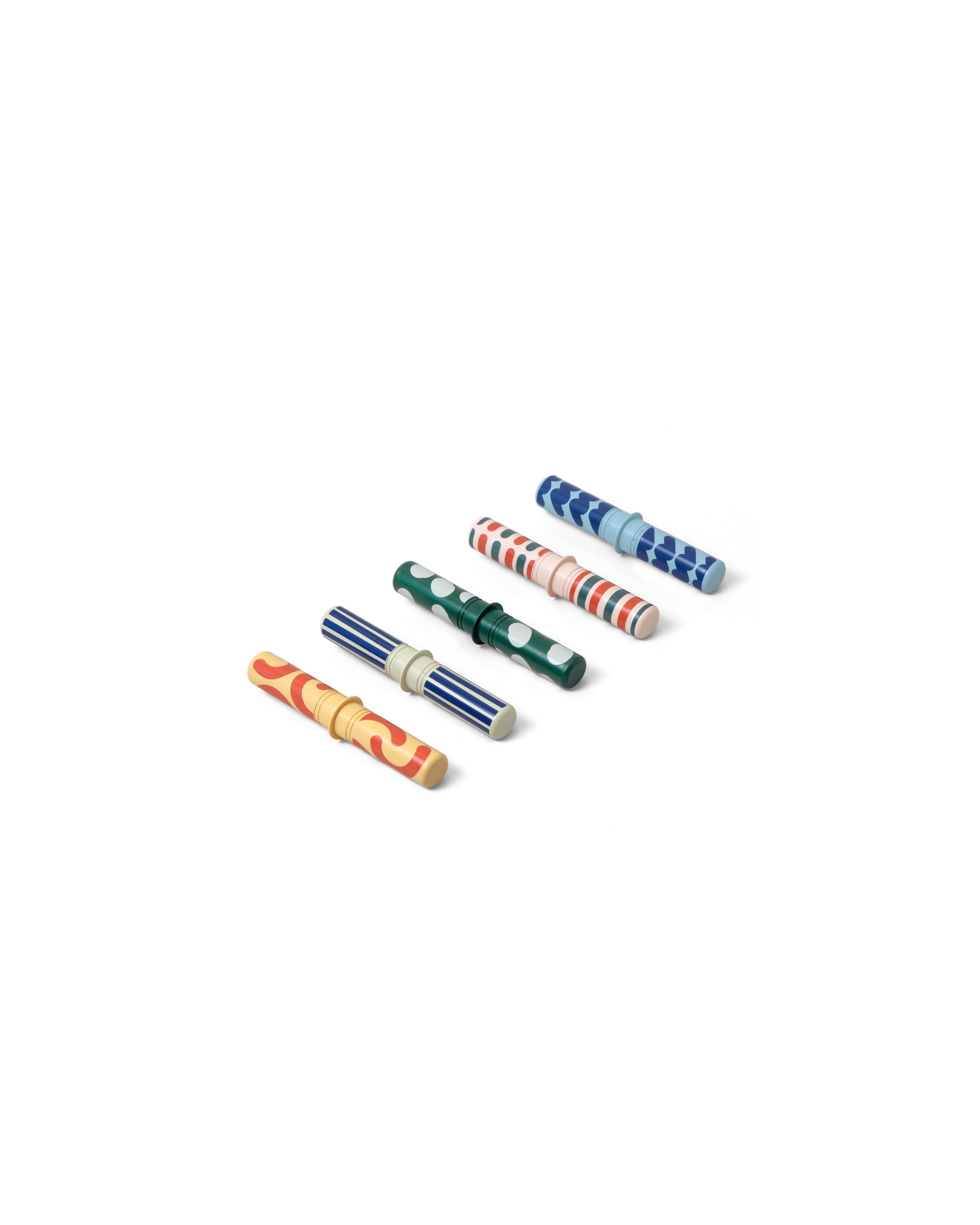 MODU Rattle Pegs Mixed – Set di 5 bastoncini a sonagli