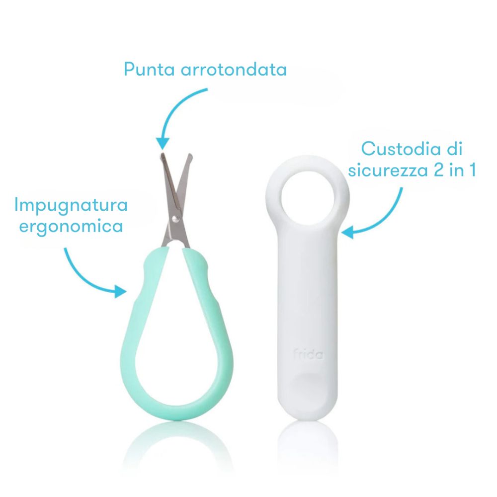 Frida Baby - Forbici per unghie Easy Grip | Taglio sicuro e preciso per bambini