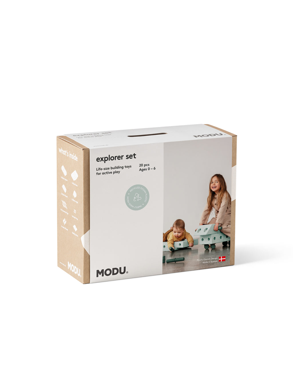 MODU Explorer Set | Set Motorio Modulare 0-6 Anni | Gioco Educativo