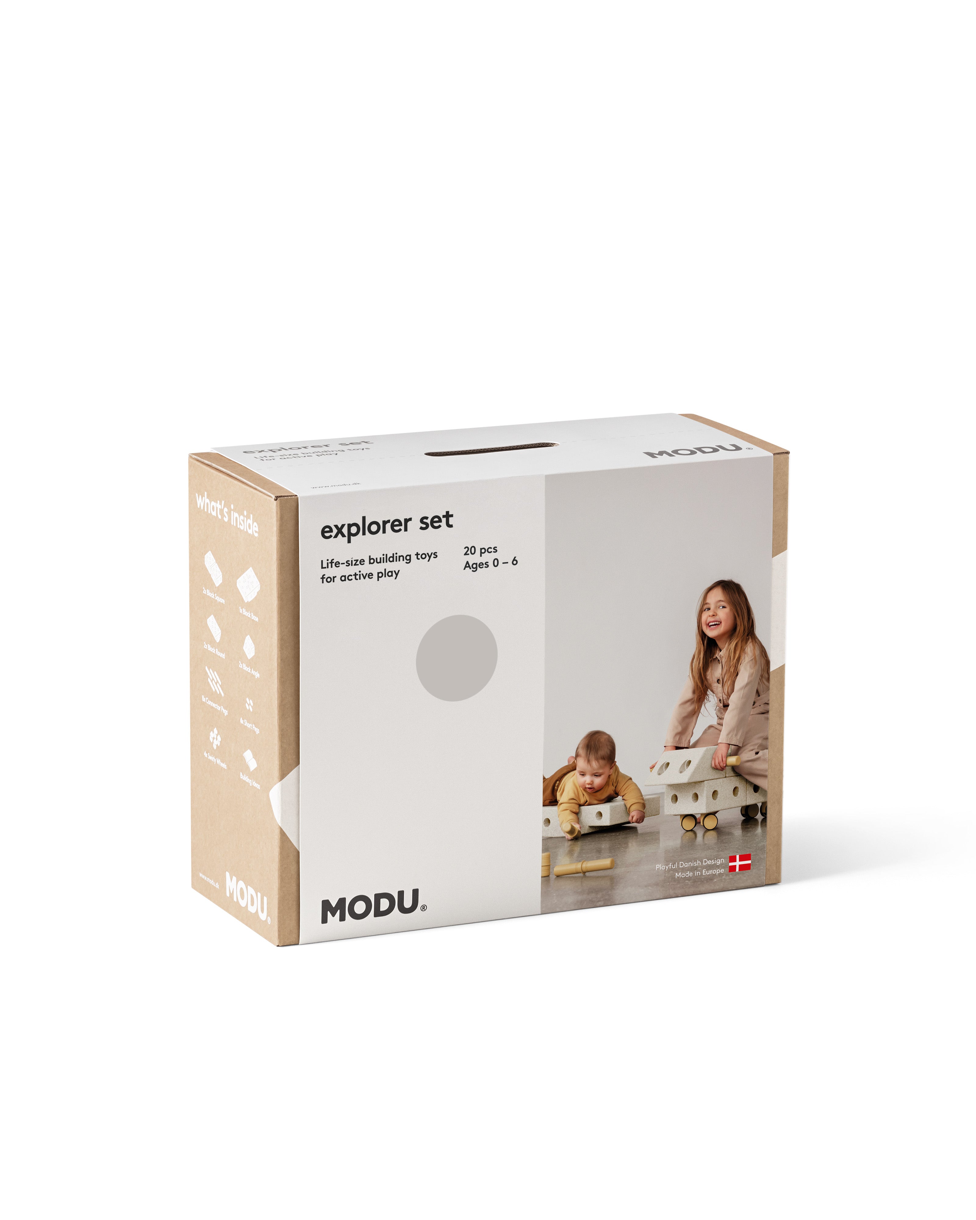MODU Explorer Set | Set Motorio Modulare 0-6 Anni | Gioco Educativo