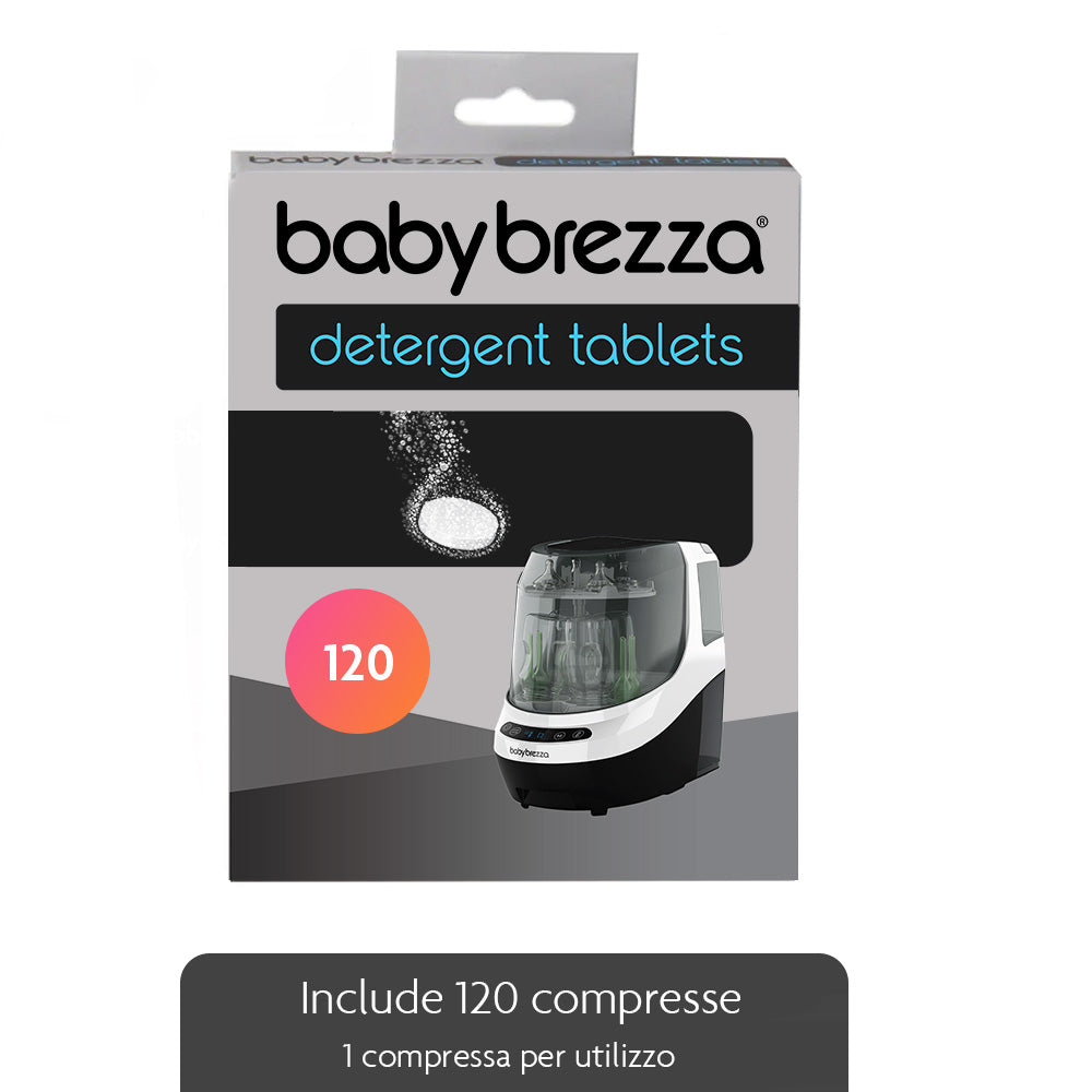 Baby Brezza Pastiglie Detergenti per Bottle Washer Pro® – 120 Pastiglie Sicure e Ipoallergeniche