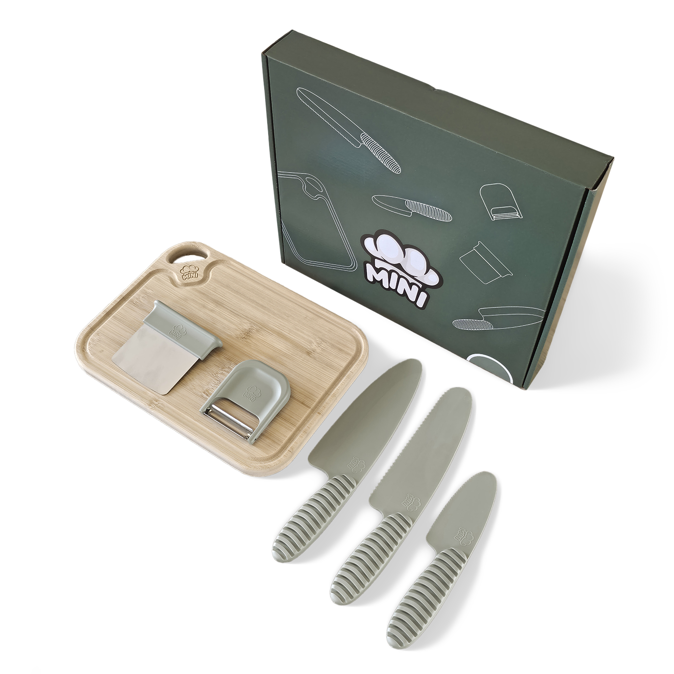 MINI Set da Cucina per Bambini | Utensili Sicuri e Progettati per Mani Piccole