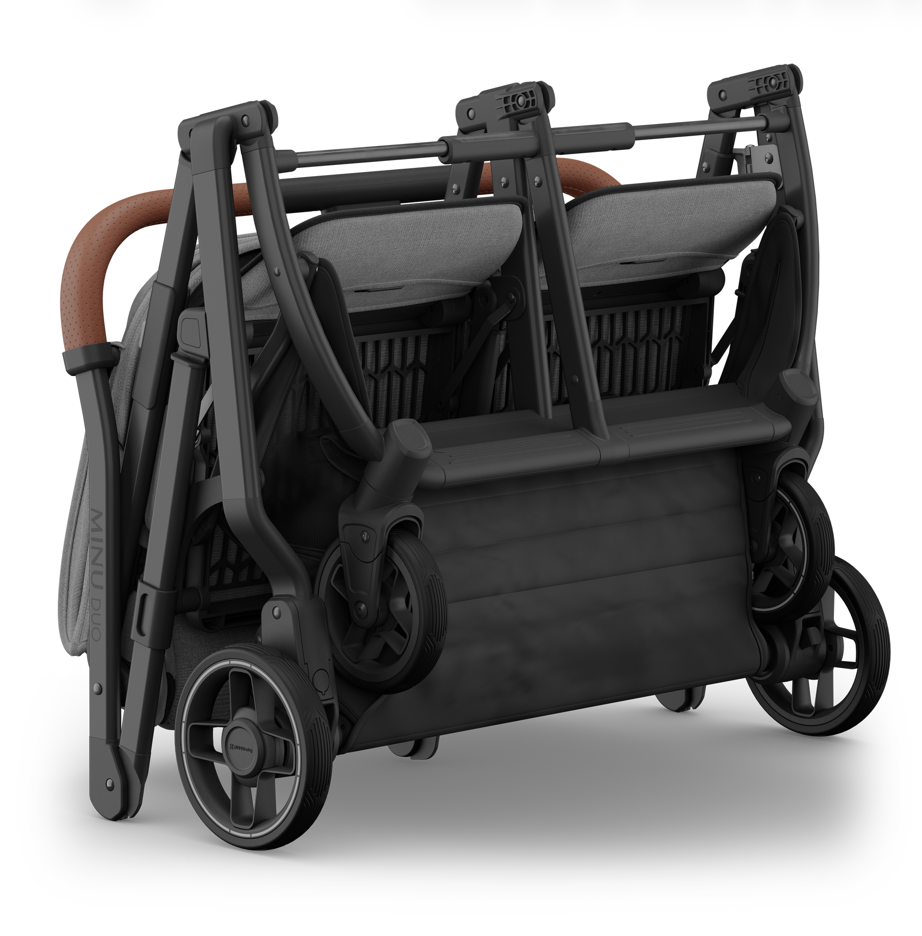 UPPAbaby Minu Duo | Passeggino doppio compatto da viaggio per neonati e bambini