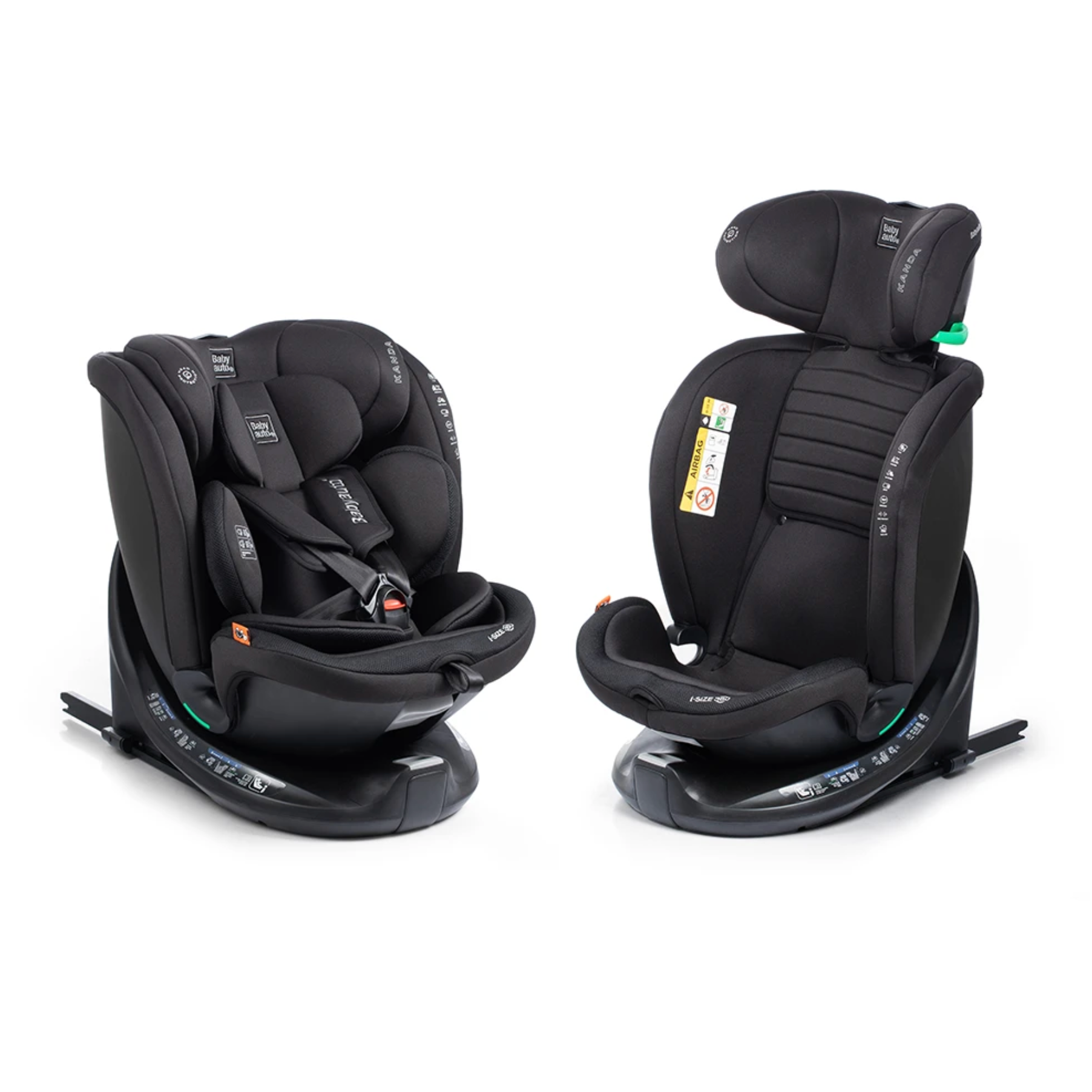 Babyauto Seggiolino Auto KANDA i-Fix 40-150 cm | Base Girevole 360° e Isofix