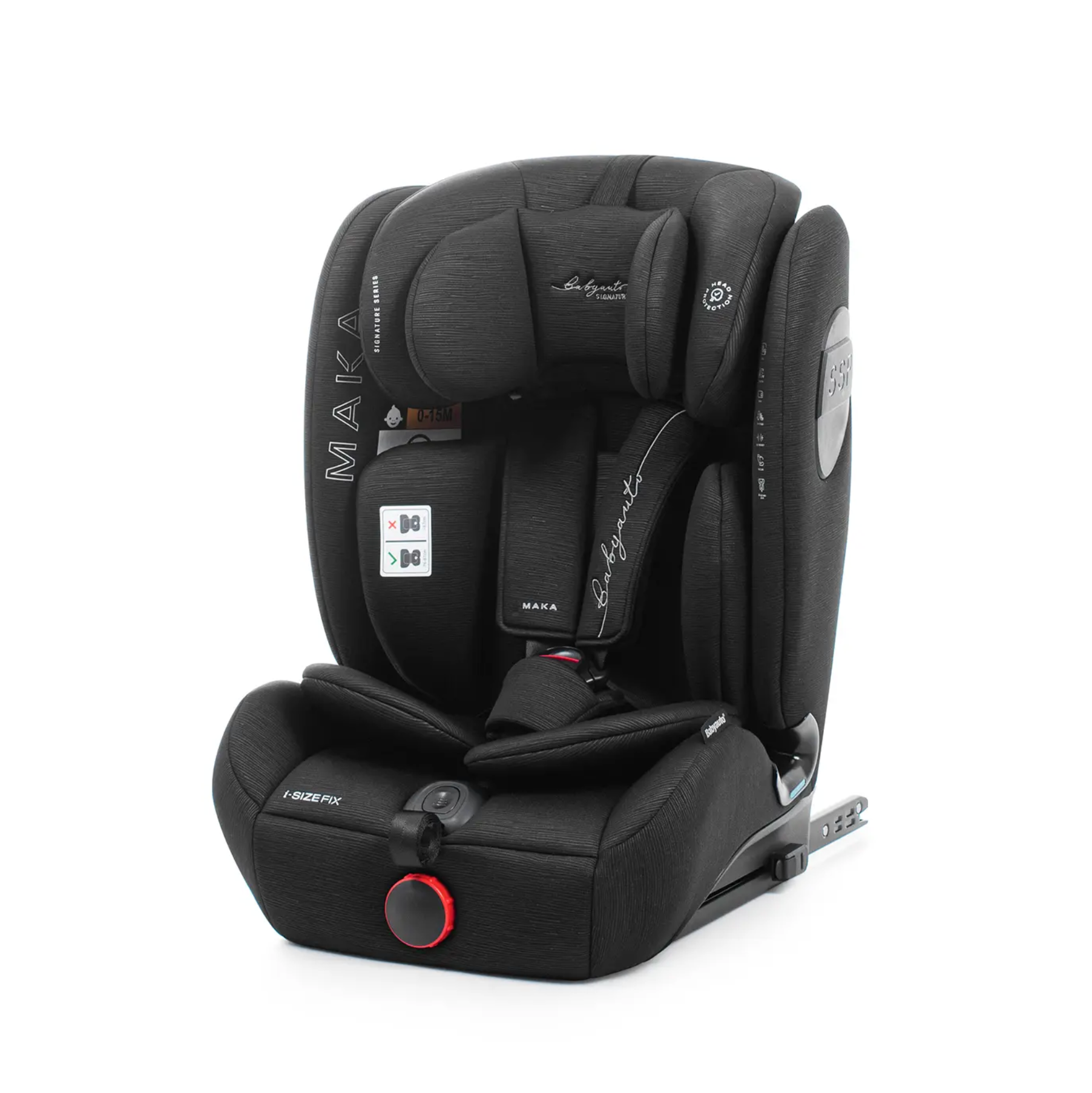 Babyauto Seggiolino Auto MAKA i-Size 76-150 cm Black Line | 15 mesi–12 anni