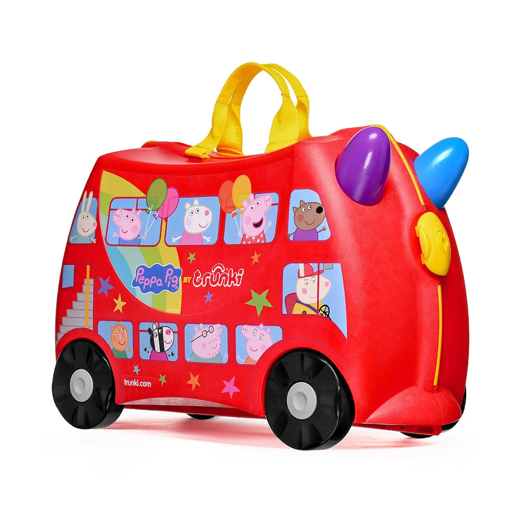 Valigia Cavalcabile Trunki Peppa Pig Party Bus