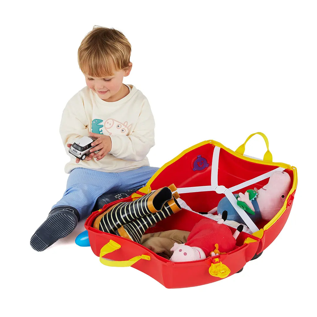 Valigia Cavalcabile Trunki Peppa Pig Party Bus