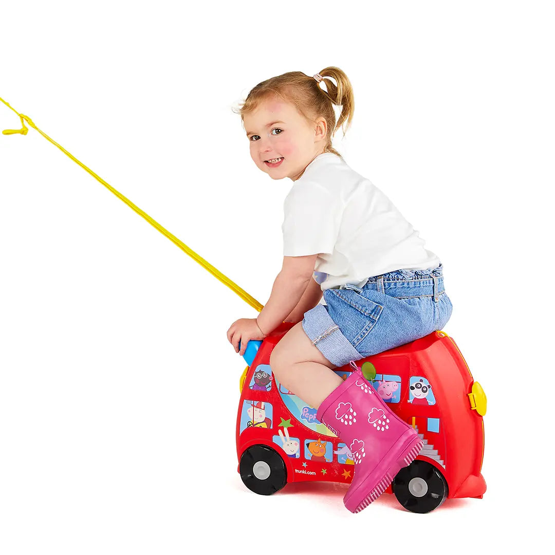 Valigia Cavalcabile Trunki Peppa Pig Party Bus