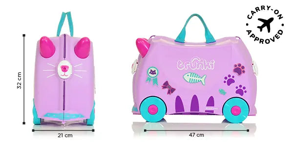 Valigia Cavalcabile Trunki Cassie Candy Cat